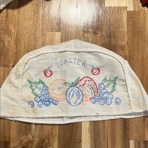 Vintage embroidered toaster cover
